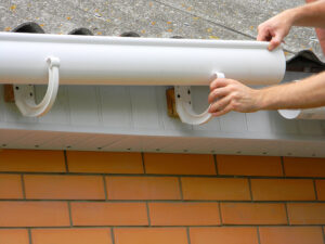 Gutter repair, gutter replacement.